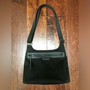 Longchamp Le Pliage Neo Flat Nylon Crossbody - Black